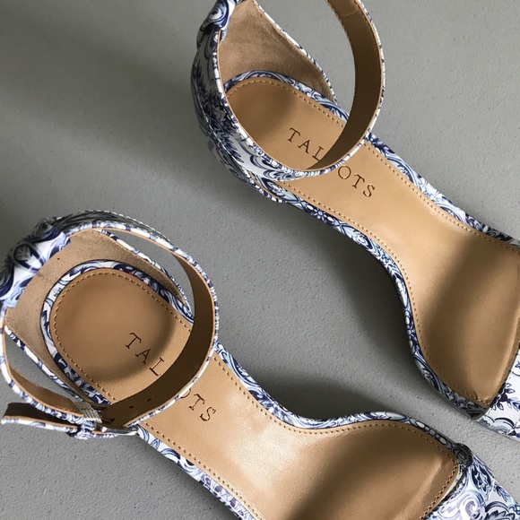 {Talbots} Trulli Ornate Tile Leather Sandals - Picture 6 of 8